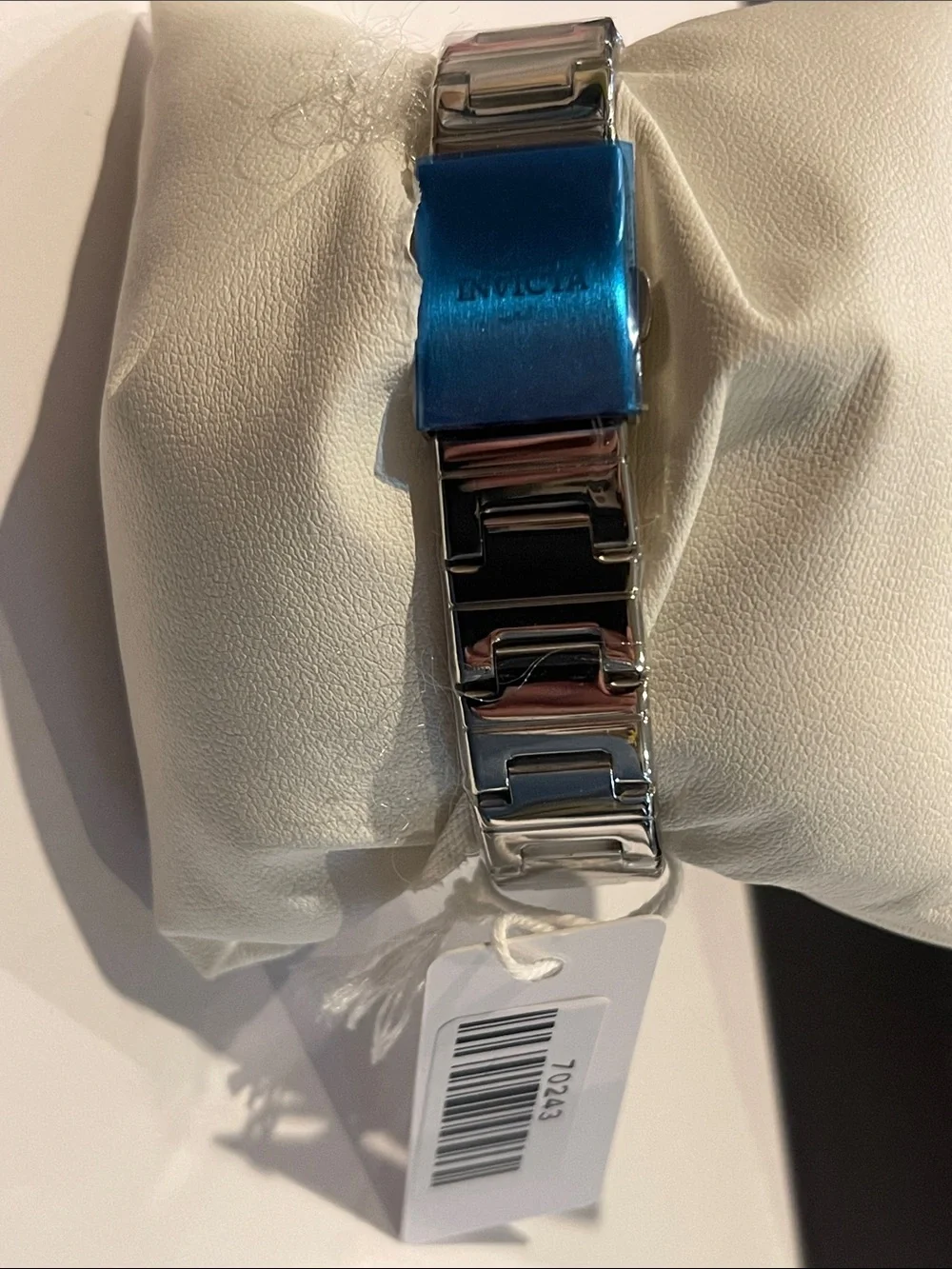 Invicta Silver Women's Stainless Steel Watch with Light Blue Dial 70243